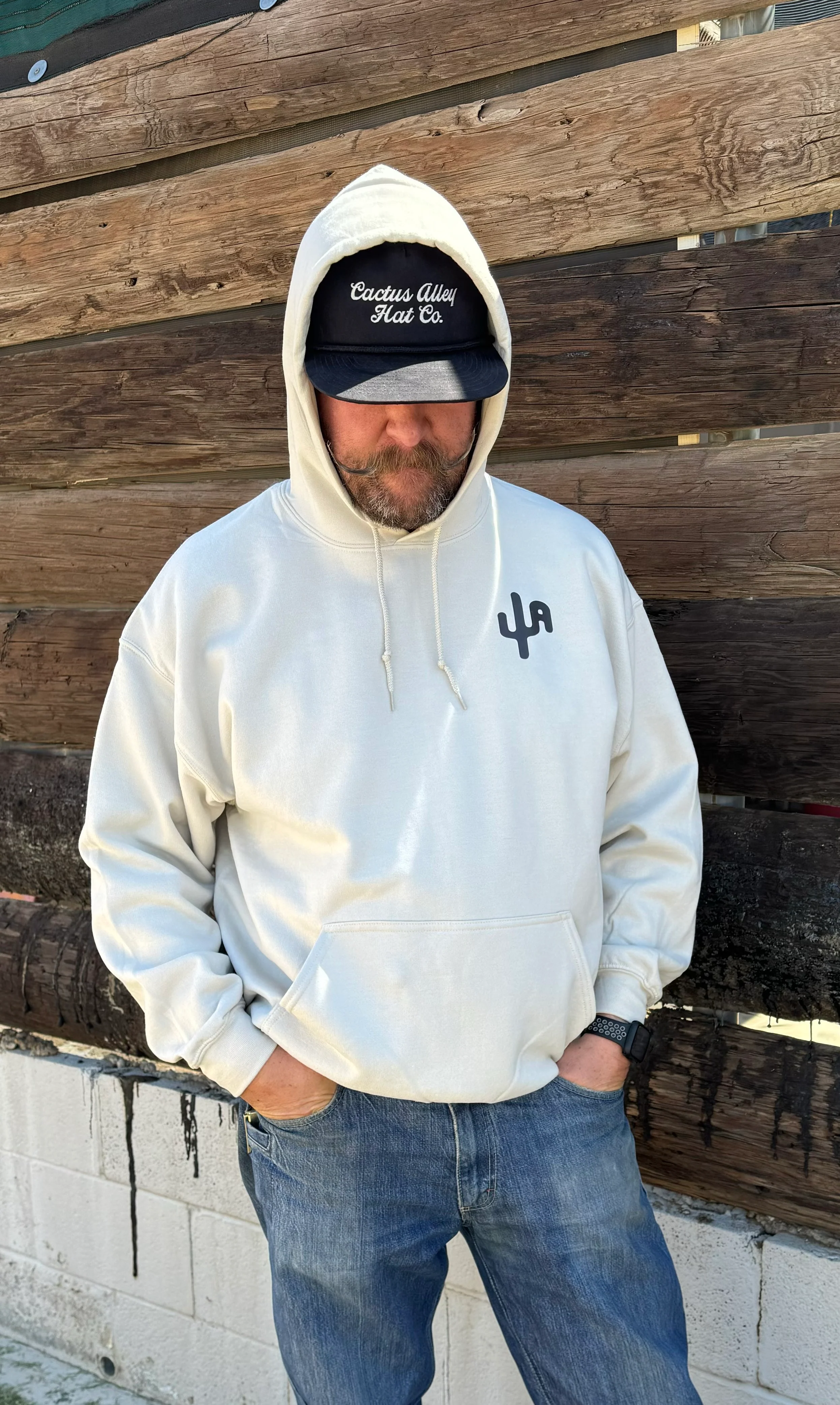 Buckin Dillo - Sand Adult Hoodie