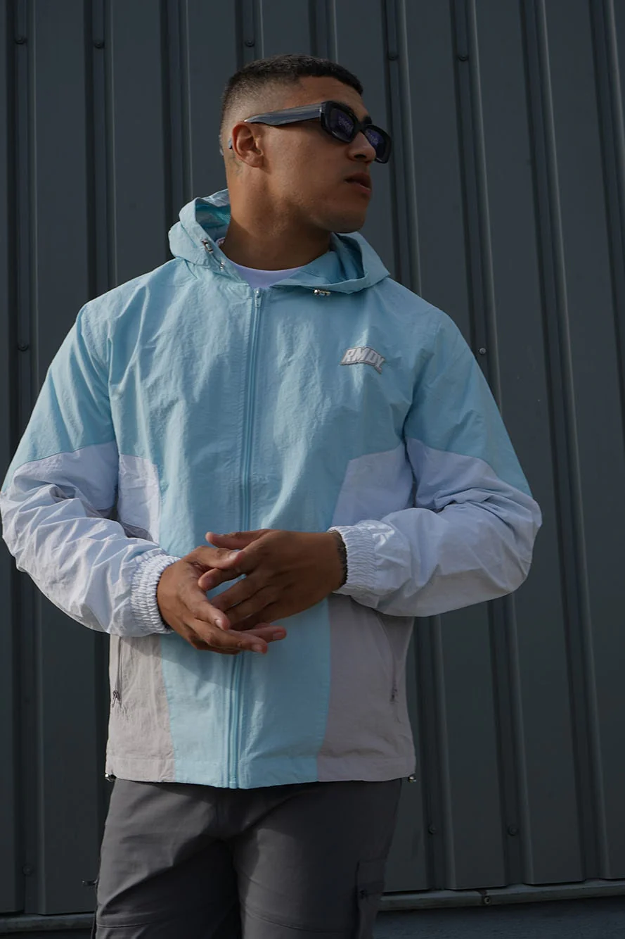 Sky Blue Panel RMDY. Windbreaker